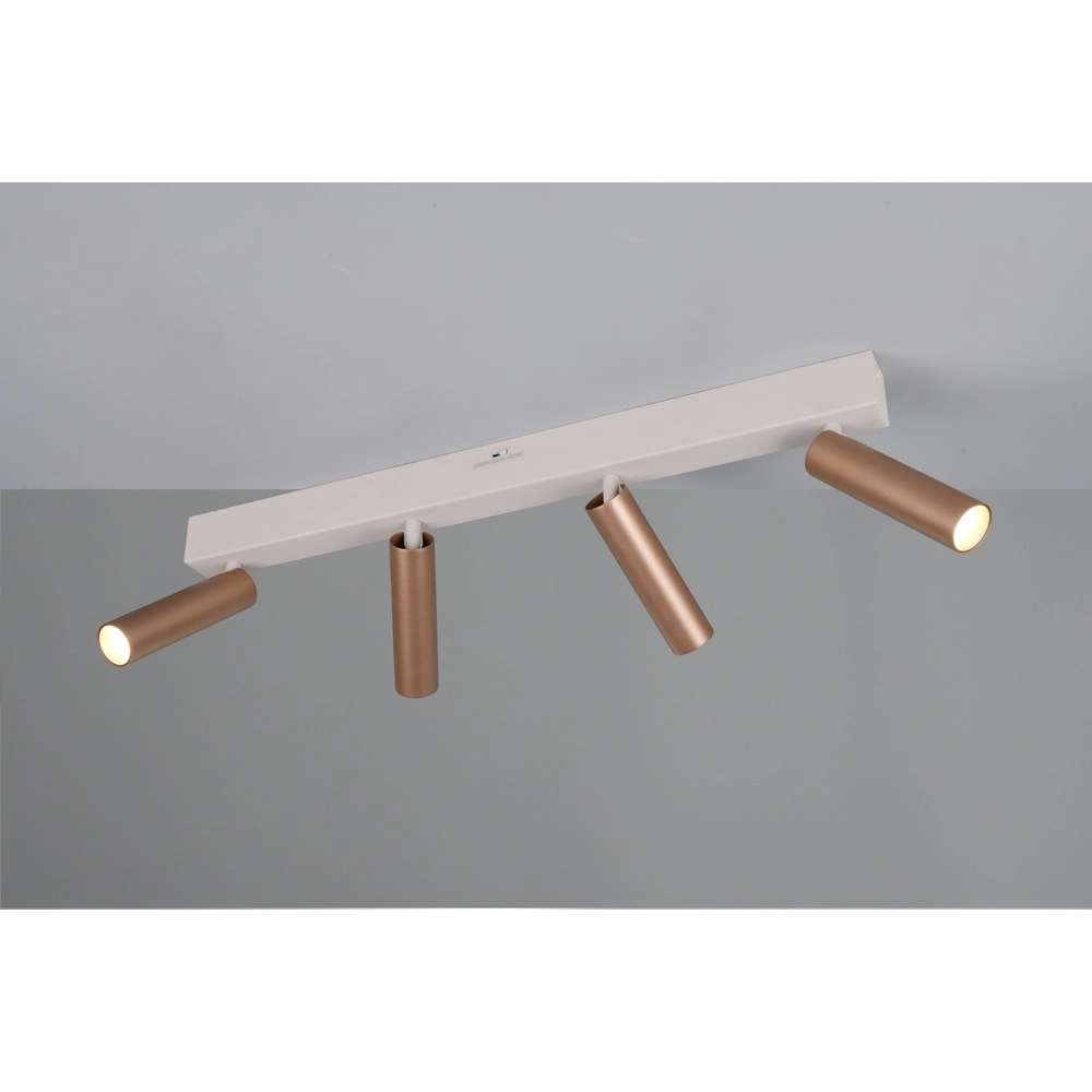 4-lichts opbouwspot Ambala mokka bruin Trio 4017807656107