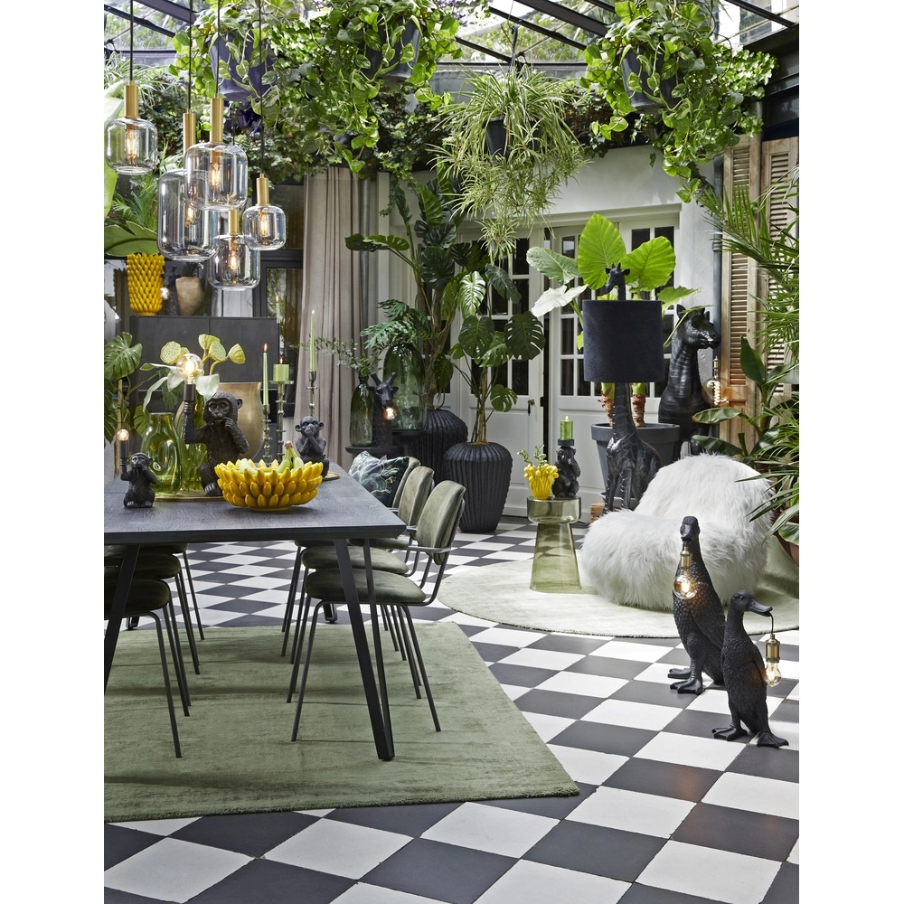 Eettafel hanglamp Lekar 5x E27 - messing met smoke glas Light & Living 8717807601461