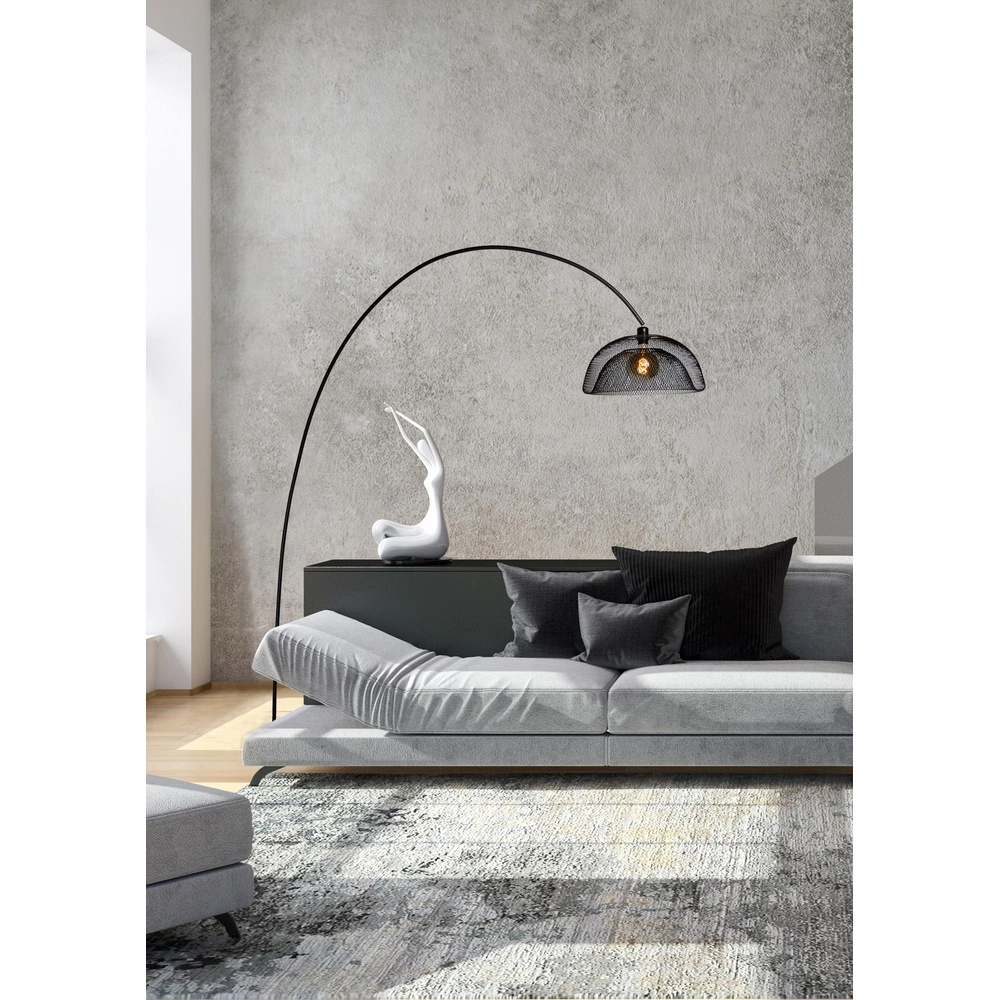 Gaas booglamp Mesh zwart Lucide 5411212302519