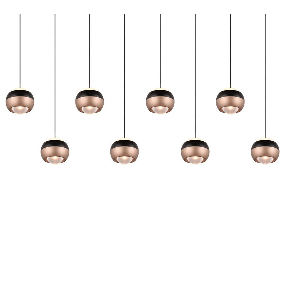Design hanglamp Orbit 8-lichts recht Trio 4017807578850