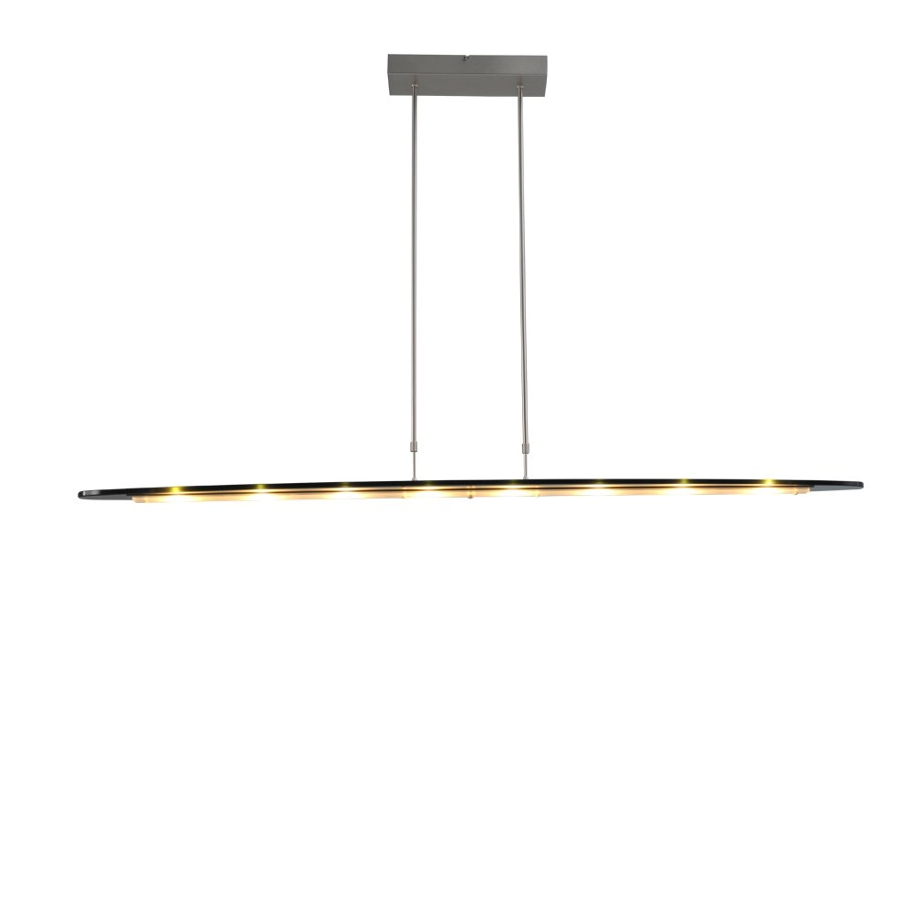 Hanglamp eettafel - kantoor Vigo 2 140cm nikkel met zwart Masterlight 8718121181110