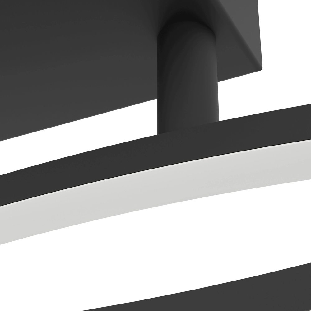 Chique led plafondlamp Grisolia 84cm - zwart Eglo 9008606316151