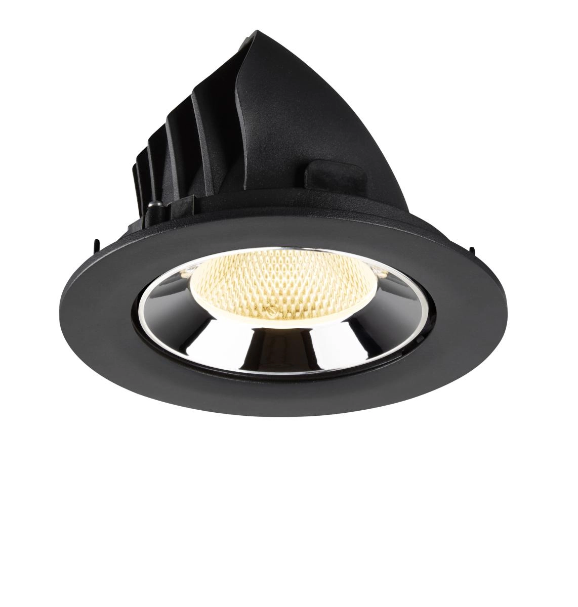 Inbouwspot Numinos Gimble L zwart/chroom 3000K - 20gr SLV 4024163310314