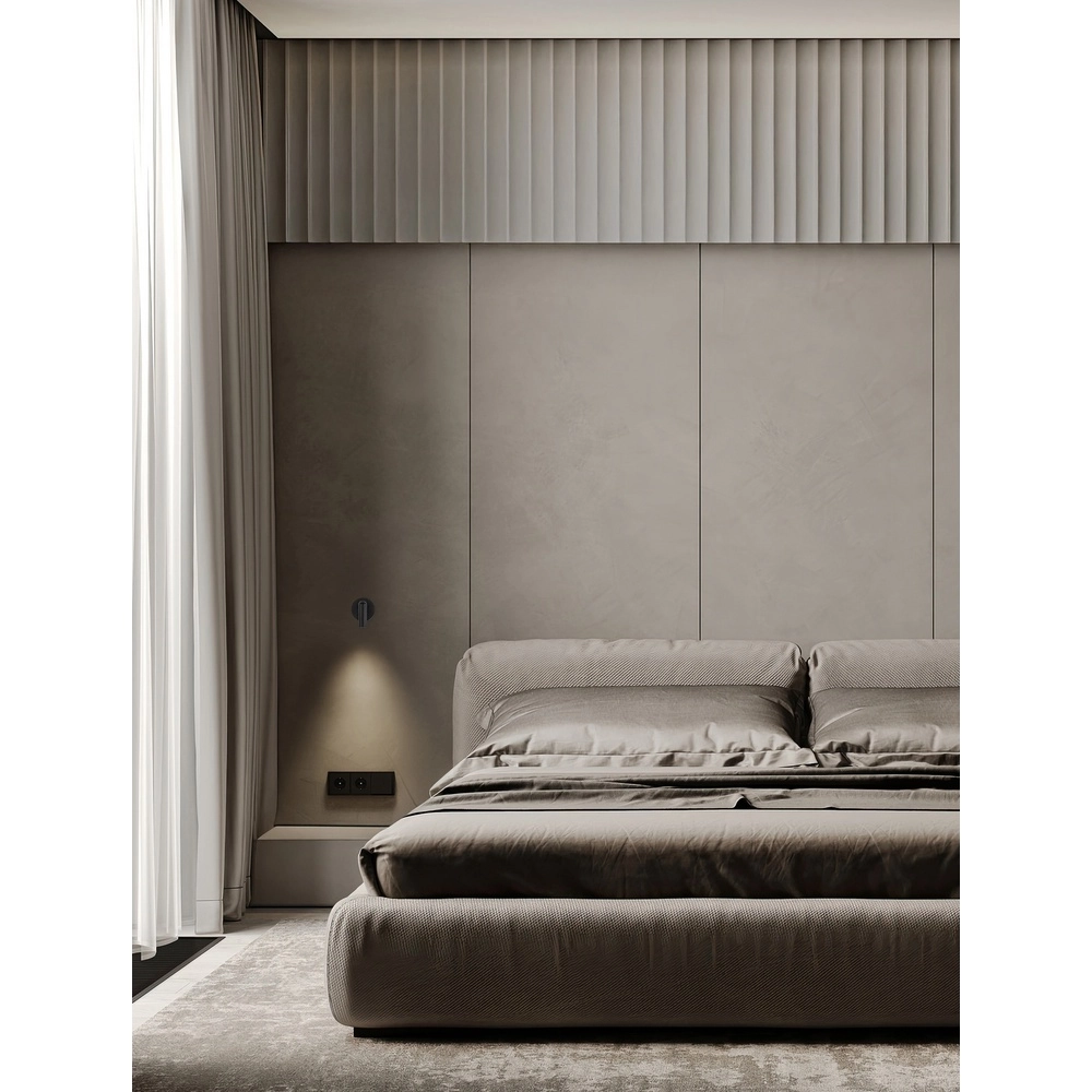 Bedlampje Pictor zwart Lyora 5212017472342