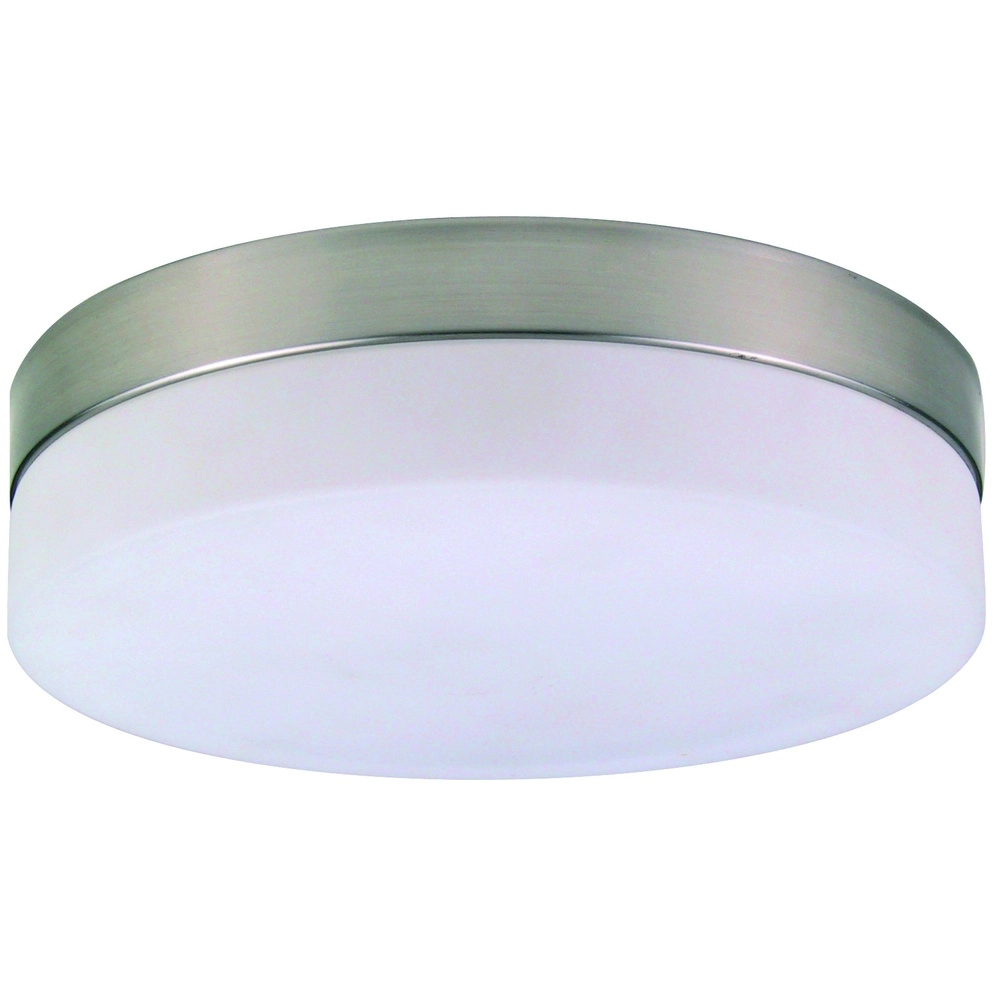 Nikkel plafondlamp Opal Ø 24cm