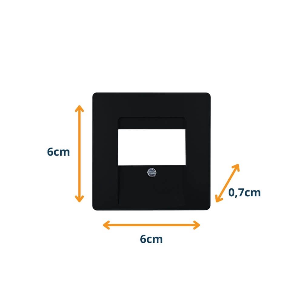 UTP afdekking Paris zwart Lyora 4008224657129