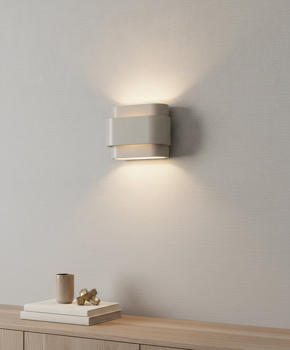 Unieke wandlamp Metz kaki