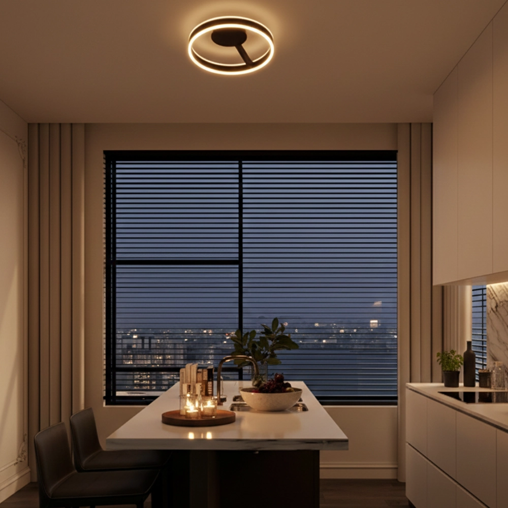 Plafondlamp Bianco zwart Ø 40cm