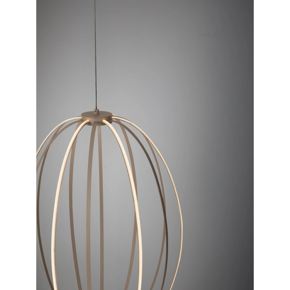 Hanglamp Brea beige Ø 40cm Lyora 5212017494399