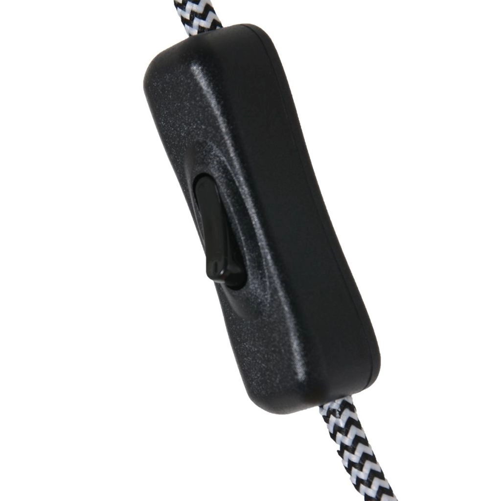 Wandlamp Vela Lino metaal grijs met zwarte kap Ø60cm Steinhauer 8712746182422