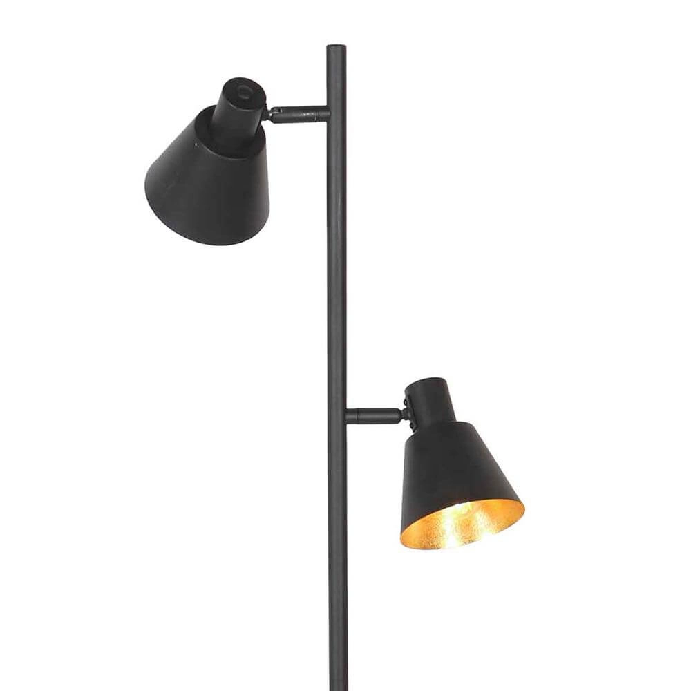 Vloerlamp Oeroe zwart met goud Steinhauer 8712746176360