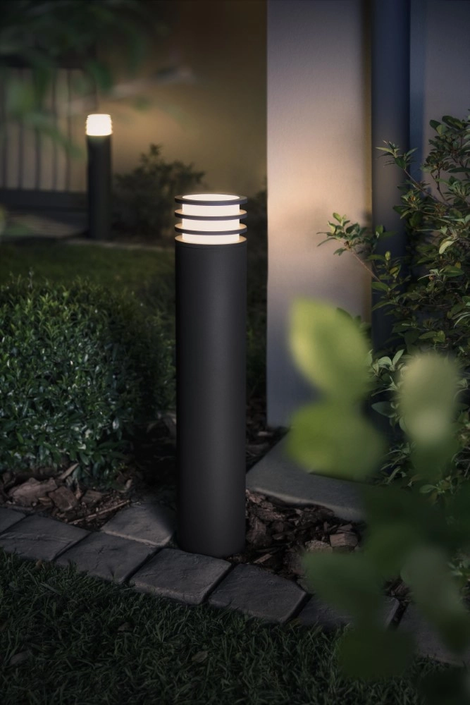 Tuinlamp rond Hue Lucca 77cm antraciet Philips 8718696166062
