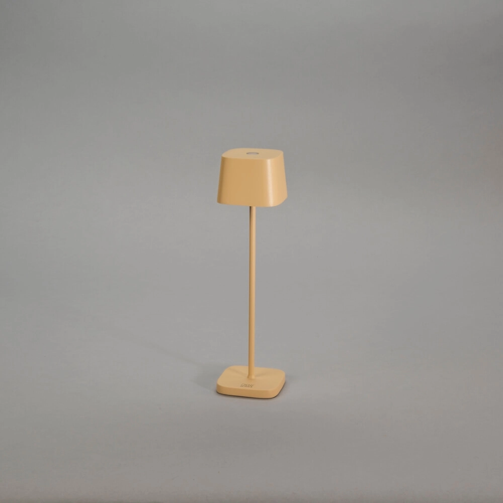 Oplaadbare tafellamp Capri mini zand bruin