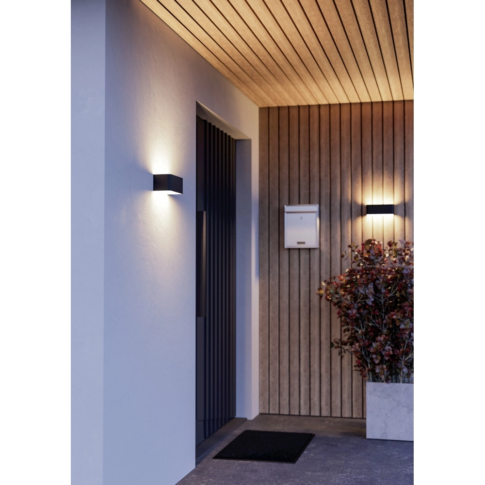 Slimme muurlamp Sania-Z zwart - led - 20cm Eglo 9008606361670