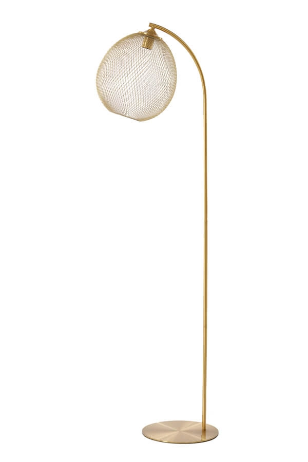 Gouden vloerlamp Moroc Ø 30cm Light & Living 8717807686437