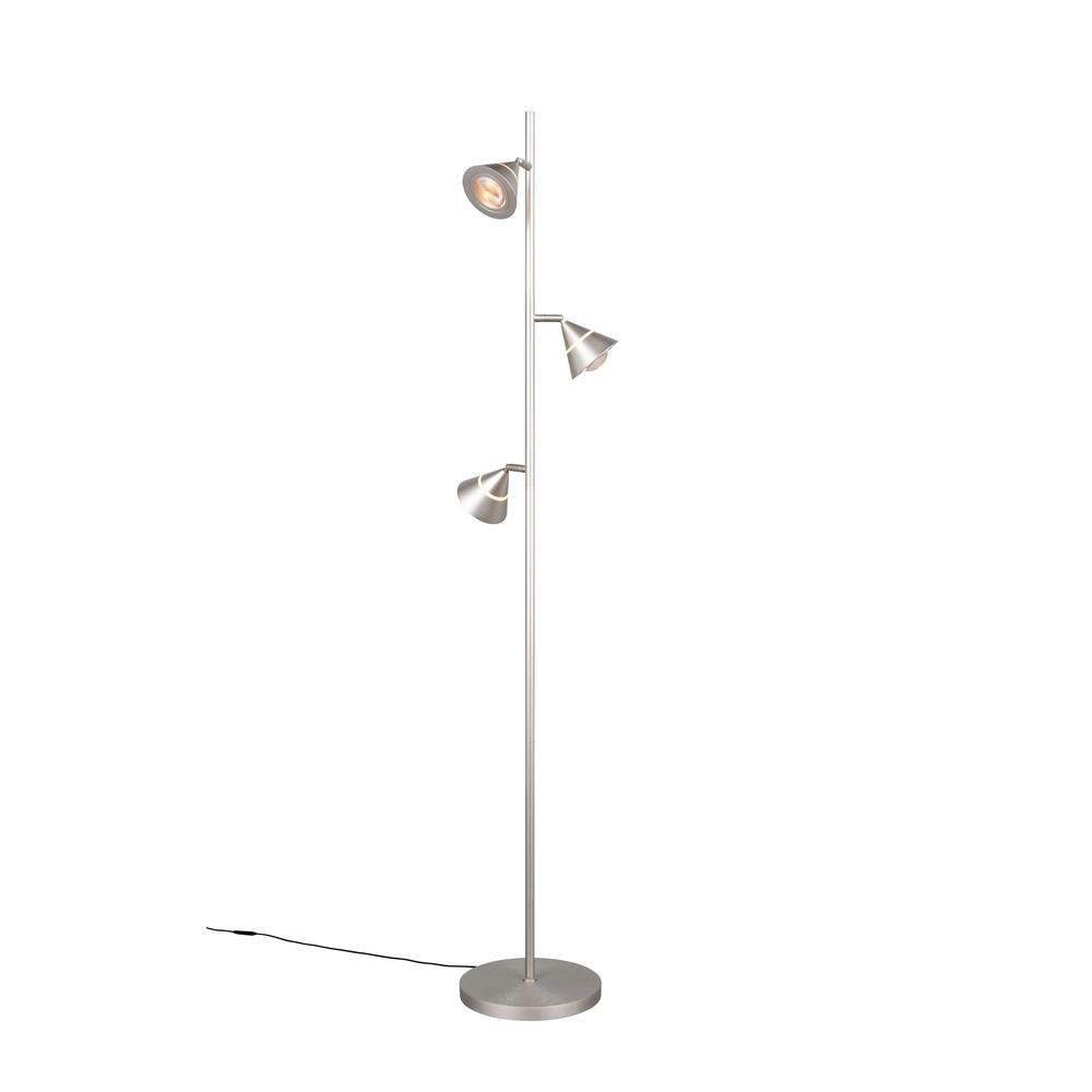 Vloerlamp Romeo nikkel Vloerlamp Romeo nikkel