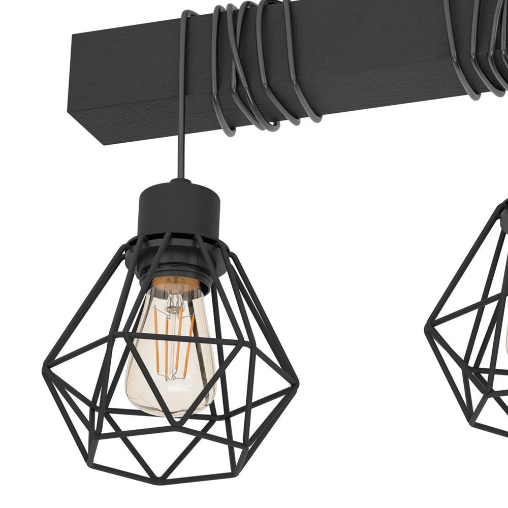 Landelijke plafondlamp Townshend 5 3-lichts Eglo 9002759307516