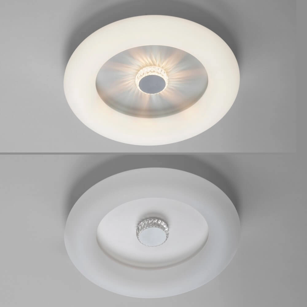 Ronde plafondlamp Vertigo wit Ø 50cm Just Light 4043689992408