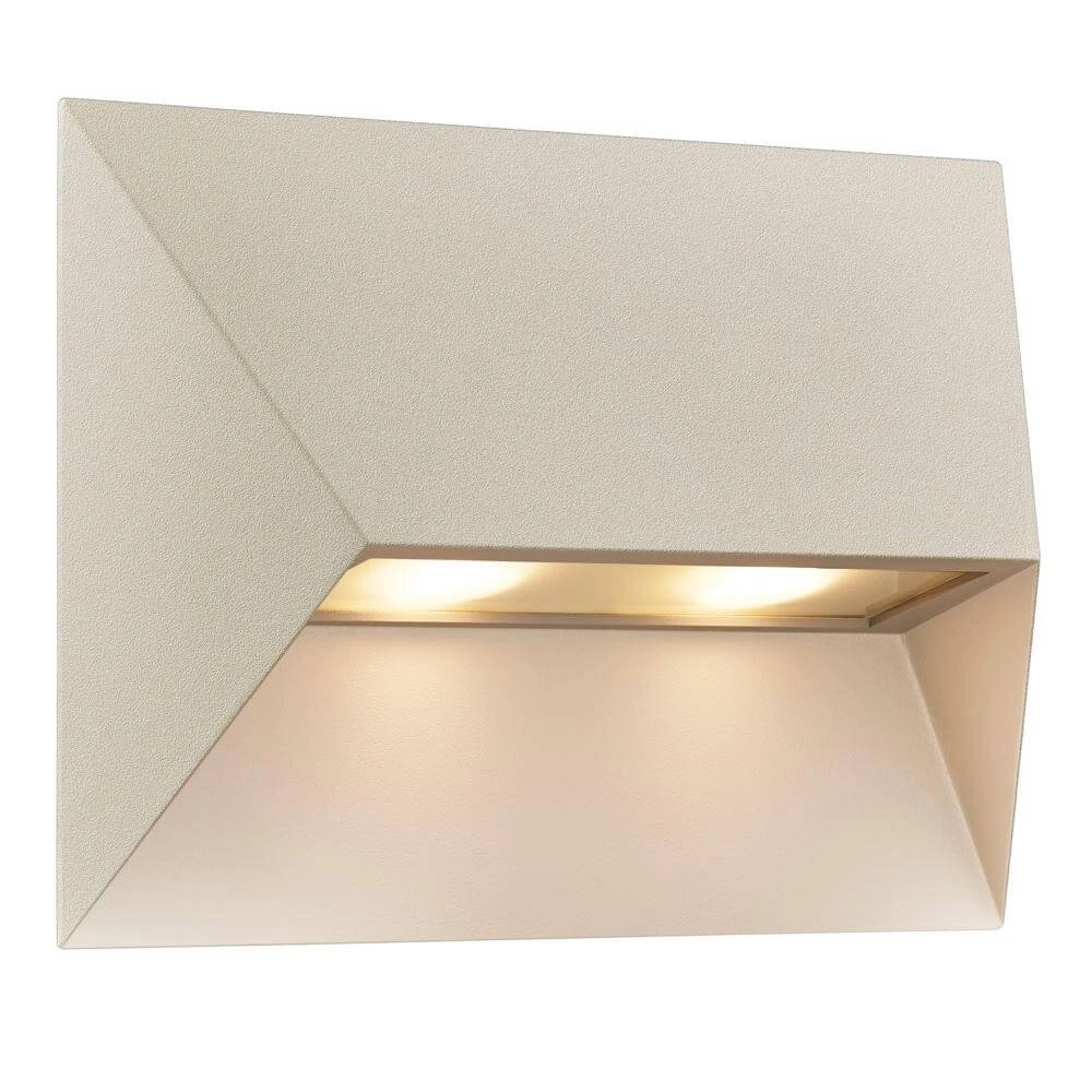 Moderne wandlamp Pontio zand bruin 26cm