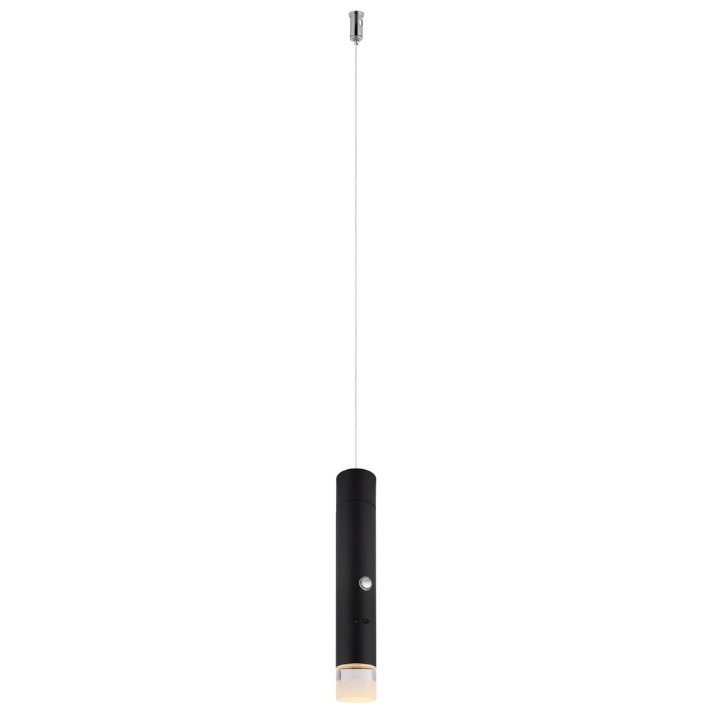 Strakke hanglamp Pelo zwart Globo 9007371575343