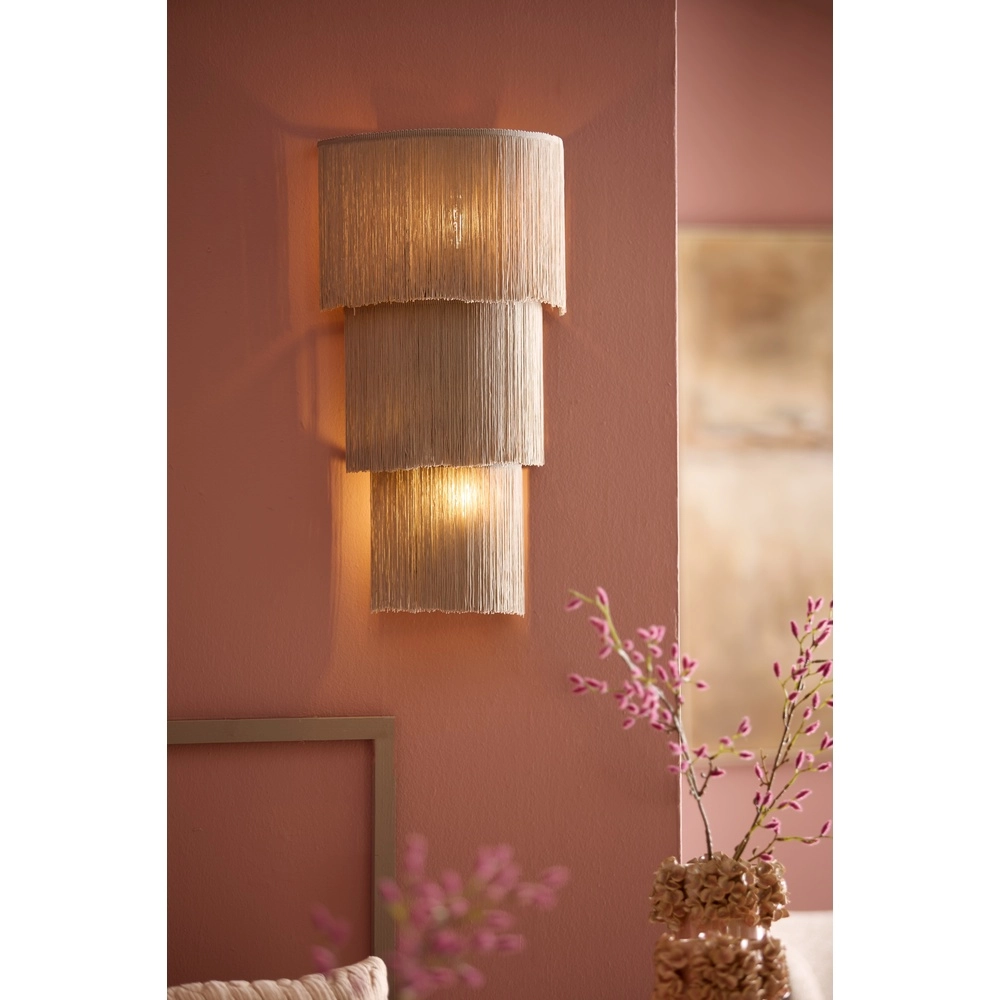 Touwtjes wandlamp Malaika taupe Light & Living 8717807816407