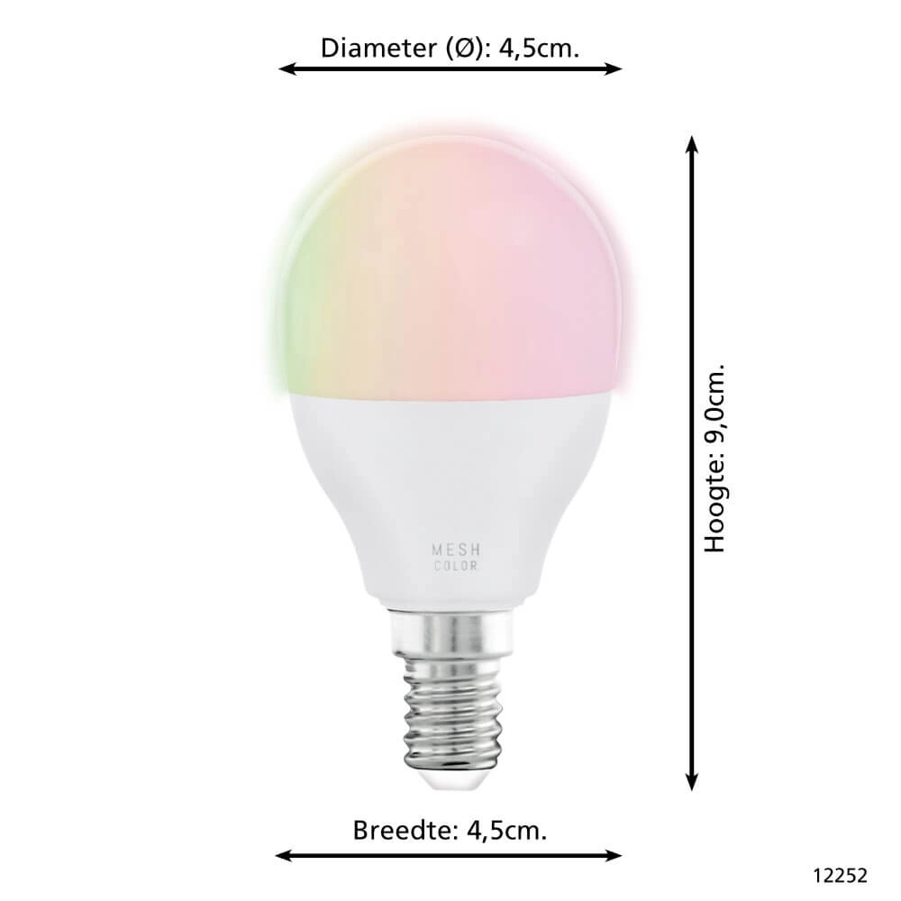 Led lampenbol Zigbee - E14 - 4.9 watt - 2700-6500K - P45 Eglo 9002759122522