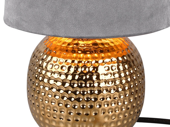 Schemerlampje Sophia keramiek goud met grijs Trio 4017807477887
