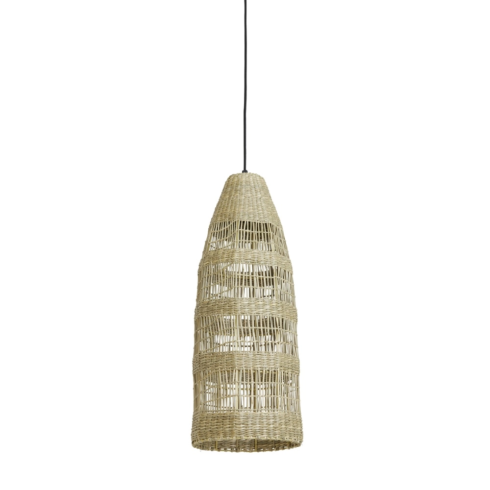 Zeegras hanglamp Latika 42cm hoog - 1x E27