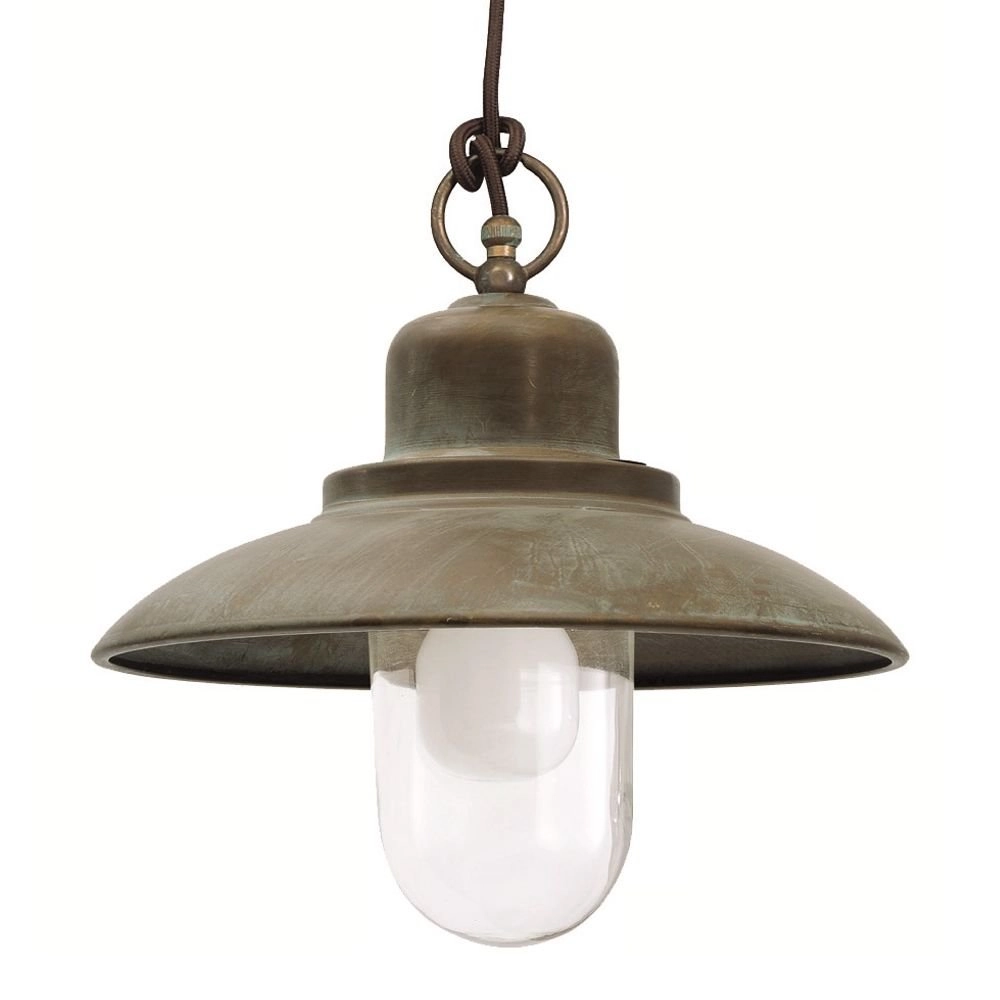 Landelijke hanglamp Veranda 1 30cm koperbruin Franssen 8021035005756