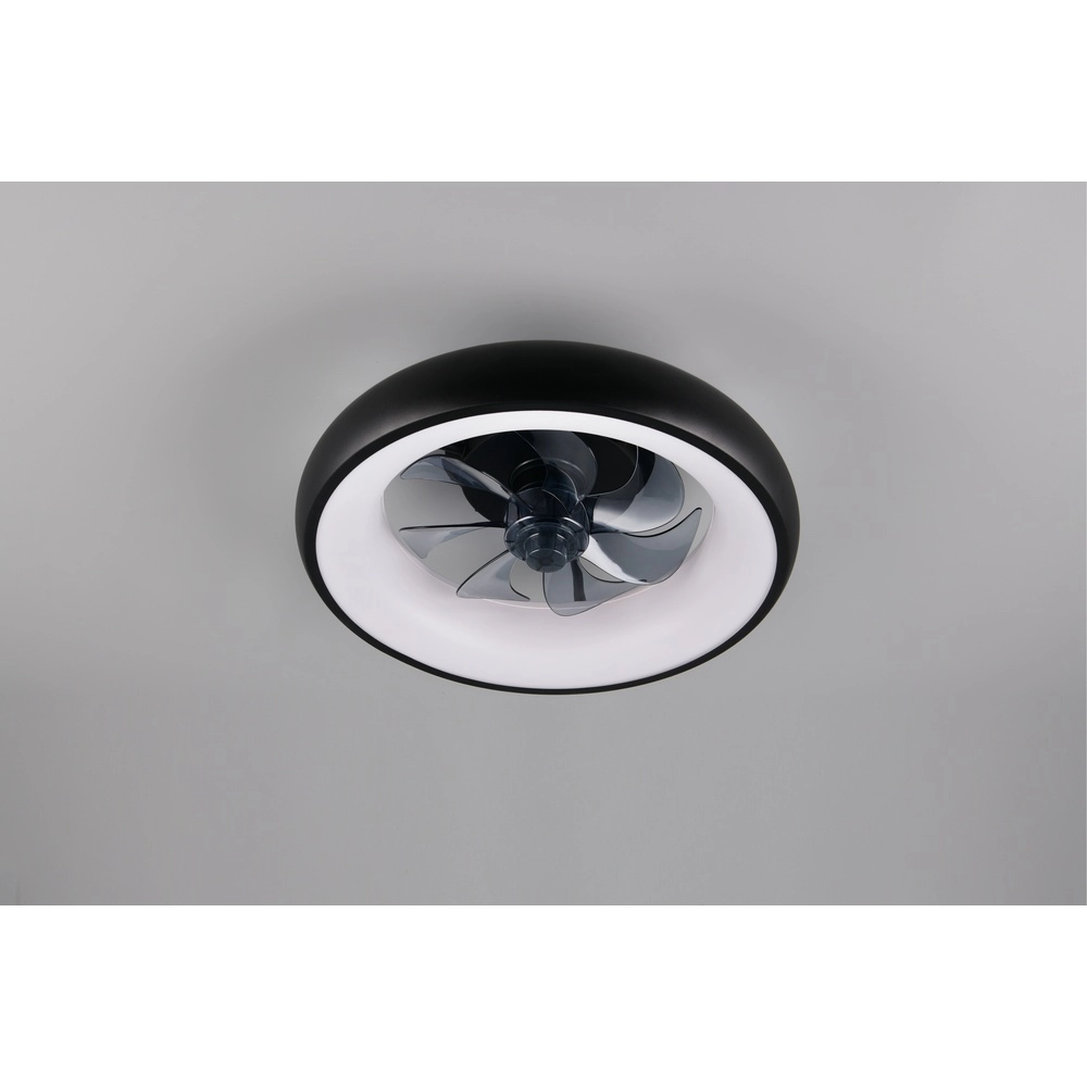 Strakke ventilator Muonio zwart Trio 4017807688221