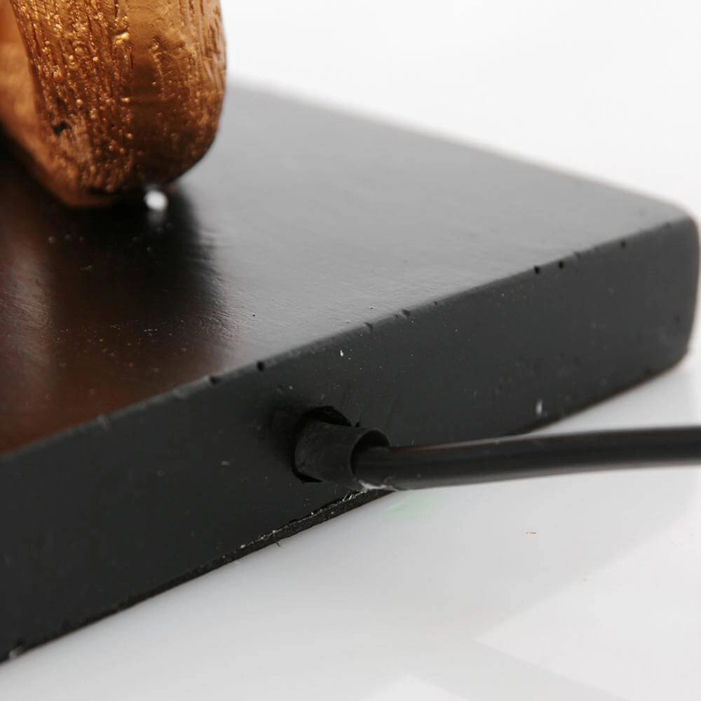 Tafellamp Animaux zwart met bamboe kap Steinhauer 8712746172102