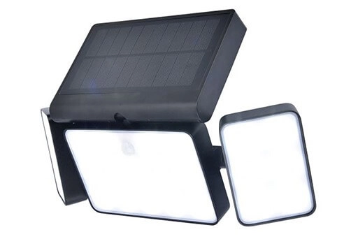 Zwarte wandlamp Tuda solar 3
