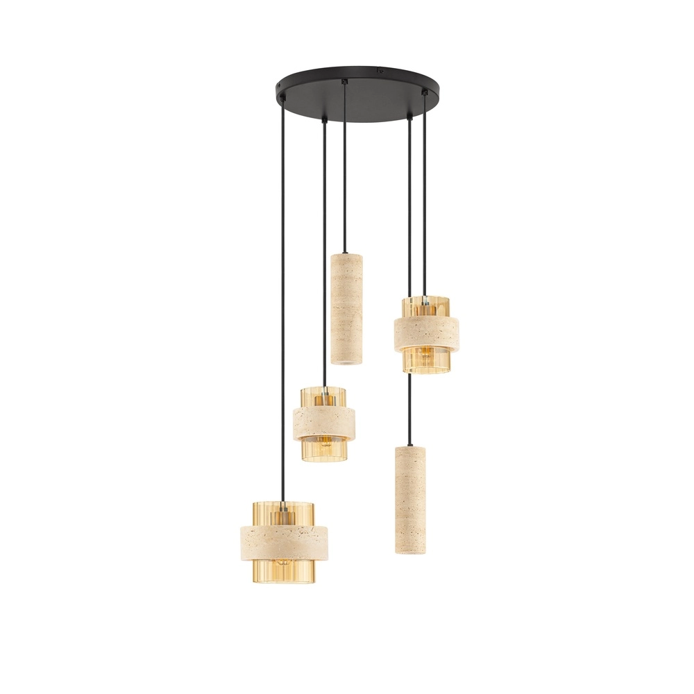 Moderne hanglamp Melony zand bruin Lyora 5212063501256