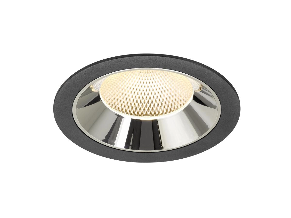 Inbouwspot Numinos XL zwart/chroom 3000K - 40gr