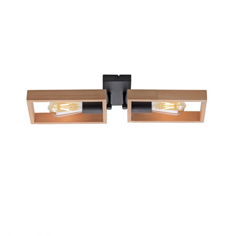 Landelijke plafondlamp Franky 2-lichts Just Light 4043689983116