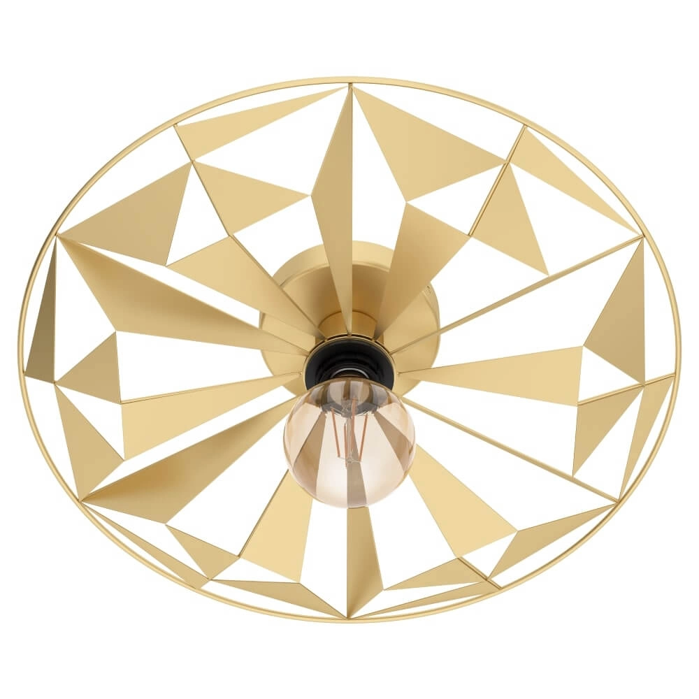Gouden plafondlamp Castanuelo Ø 42,5cm Gouden plafondlamp Castanuelo Ø 42,5cm