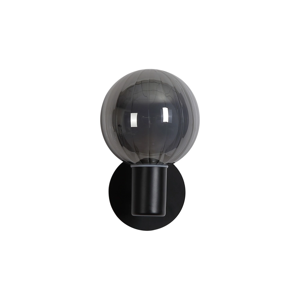 Wandlamp Luminsphere zwart enkel Searchlight 5053423297392