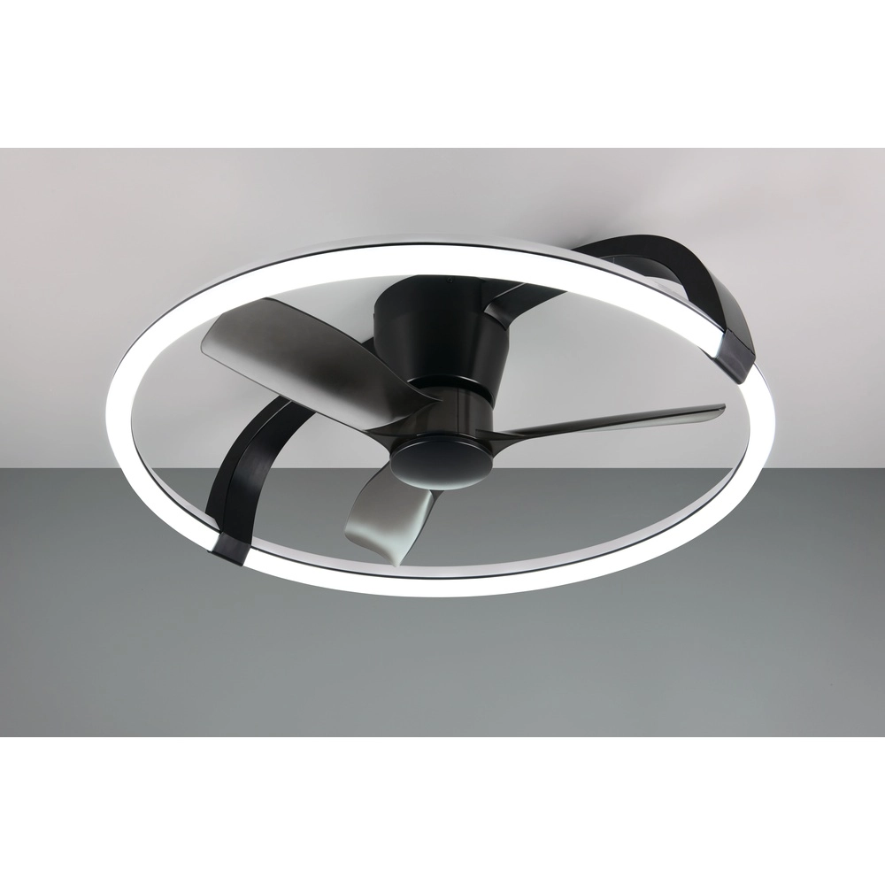 Smarthome ventilator Stockholm zwart Ø 73,5 Tuya Trio 4017807693133