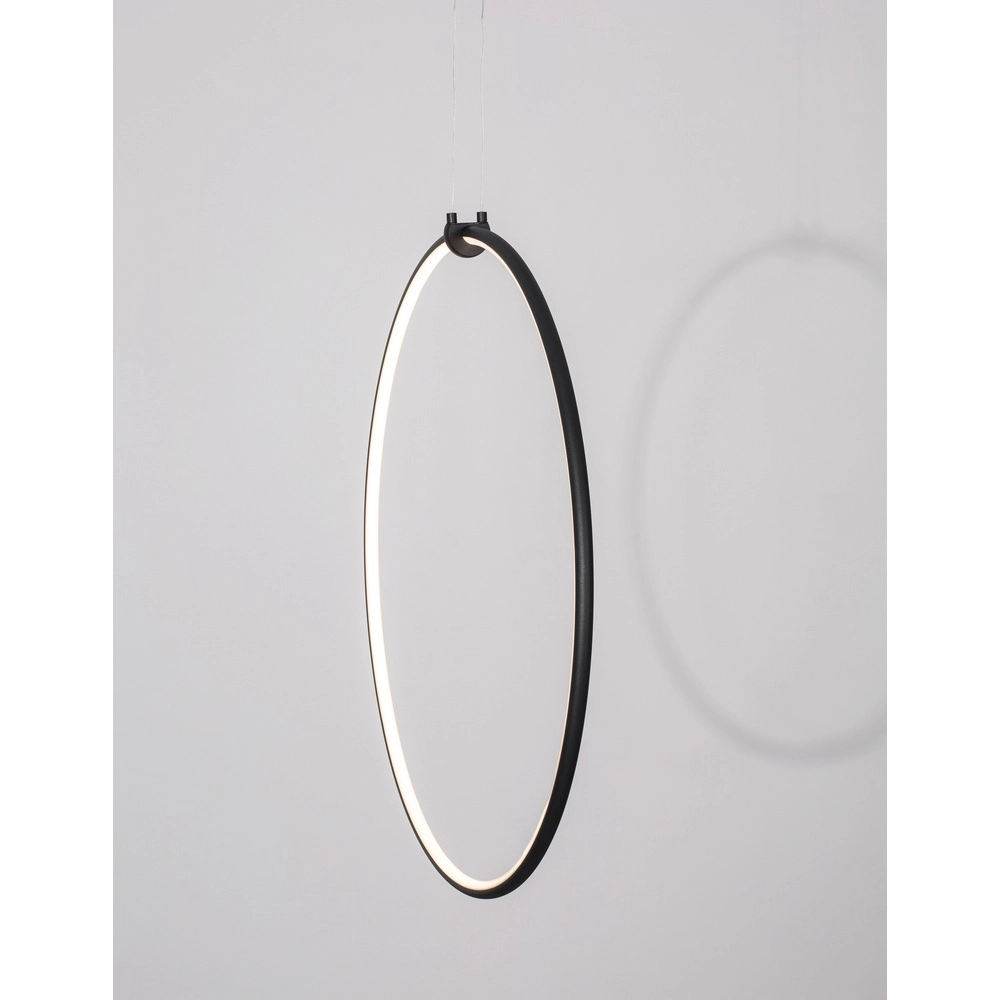 Hanglamp Ring zwart Ø 68cm Lyora 5212017429315
