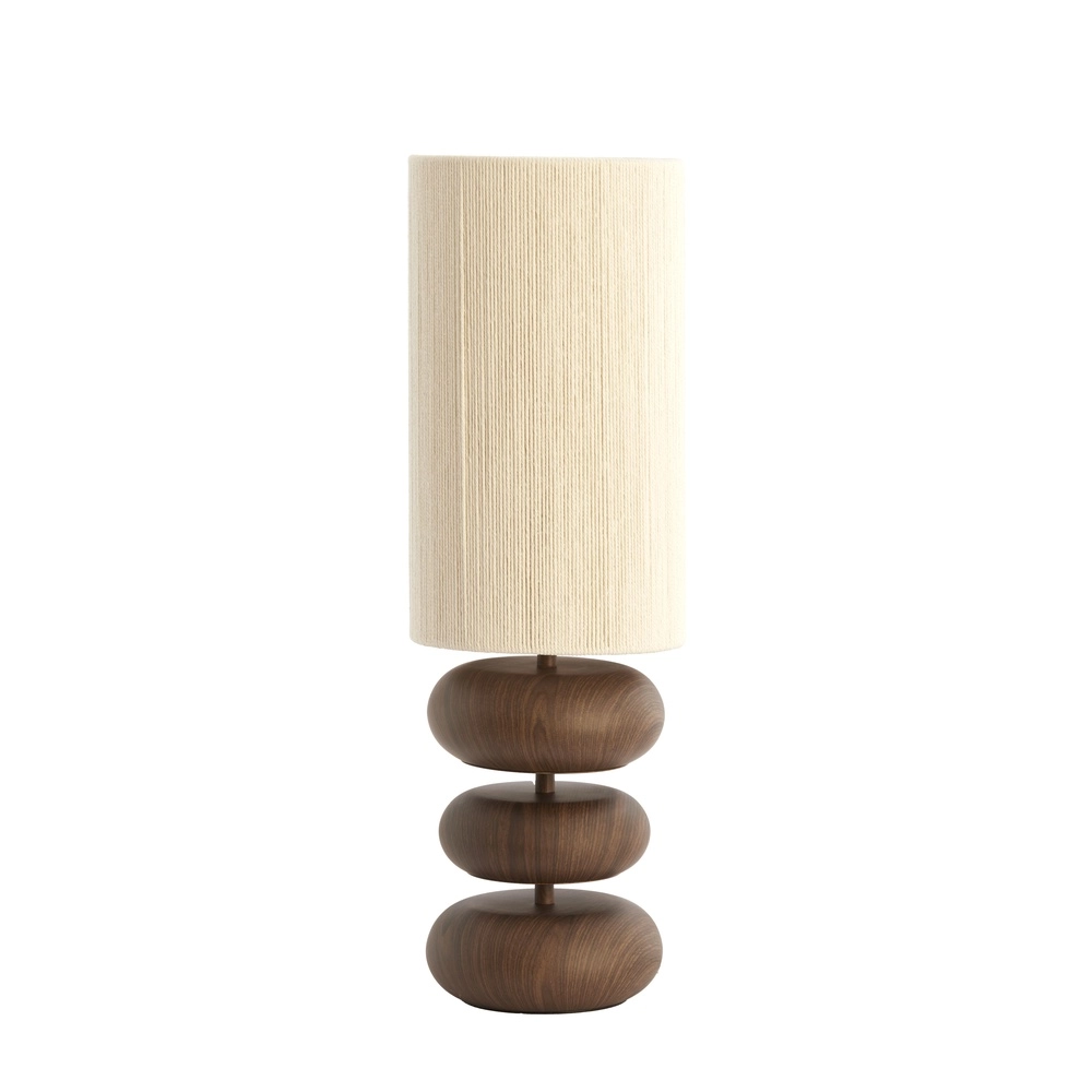 Schemerlamp Danialo 67,5cm - donker hout