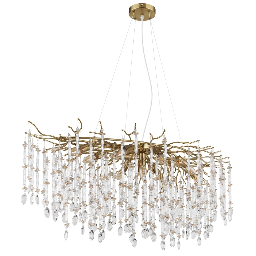Hanglamp Gloria 120cm goud Globo 9007371566990
