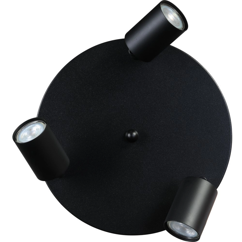 Zwarte plafondlamp Bounce met spots Masterlight 8718121209968