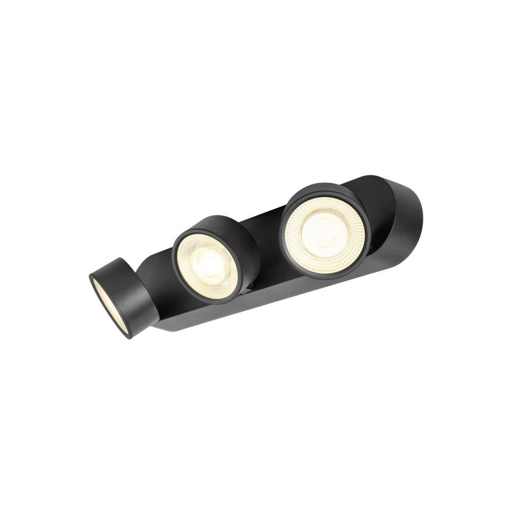 Opbouwspot Kalu 2.0 trippel zwart 3000K SLV 4024163317511