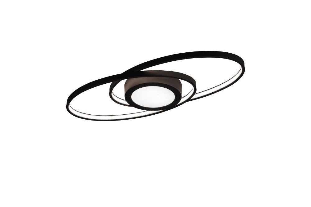 Moderne plafondlamp Galaxy zwart Trio 4017807446210