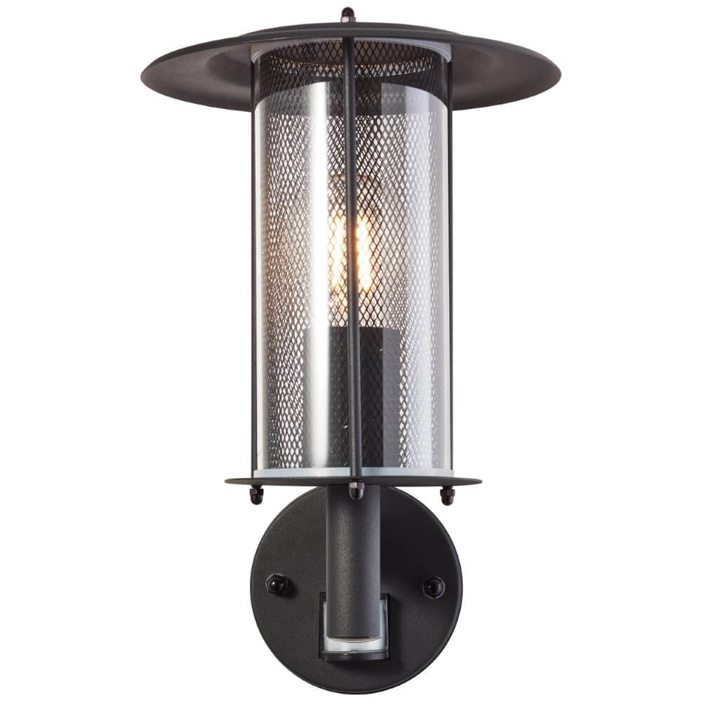 Zwarte buitenlamp Detroit met sensor Brilliant 4004353403224