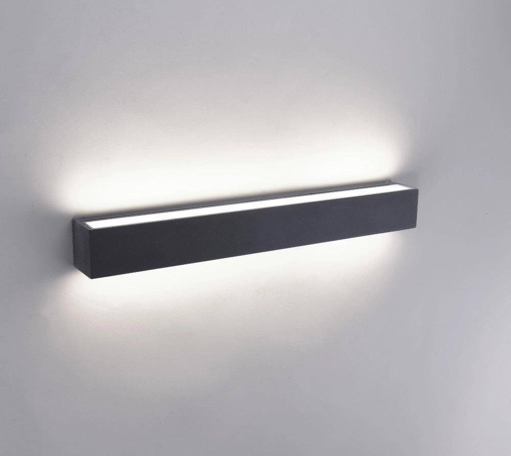 Langwerpige wandspot Robert 50cm antraciet Paul Neuhaus 4012248313251