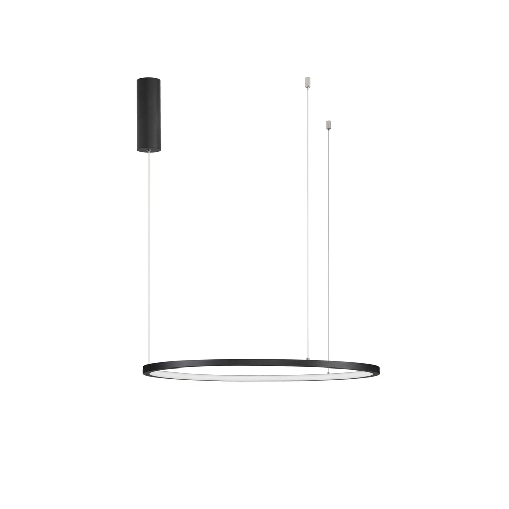 Round pendant lamp Tarquin black Ø 60cm Lyora 5212017438263