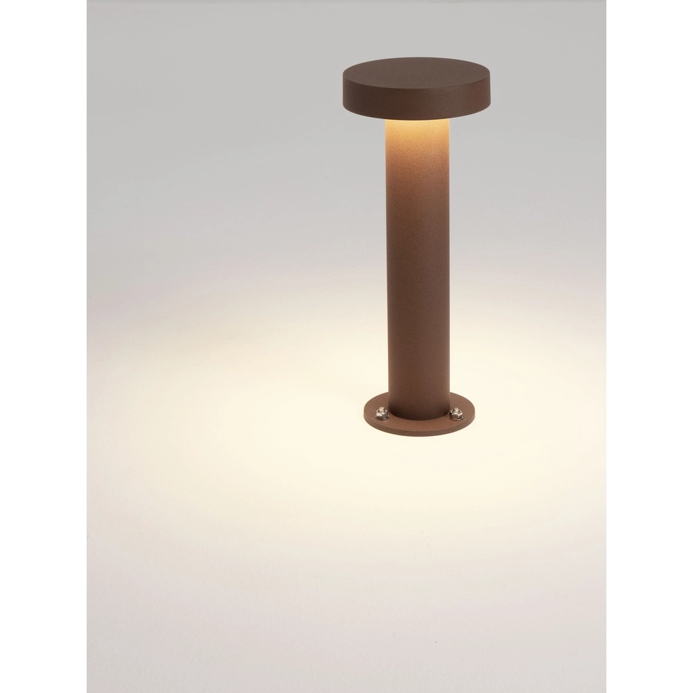 Desing tuinlamp Gong roestbruin 30cm - 2700K Lyora 5212017496201