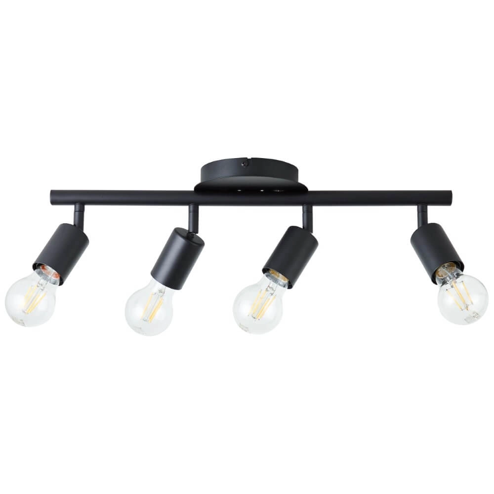 4-lichts plafondlamp Tiffany zwart Brilliant 4004353406485