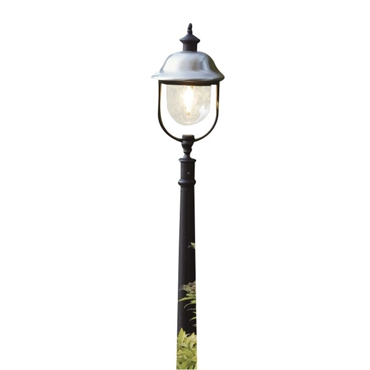 Staande buitenlamp Parma 125cm rvs met zwart KonstSmide 7318307242003